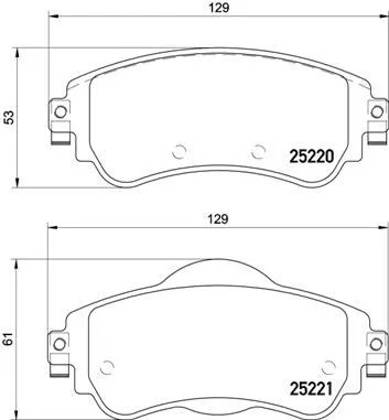 Brembo P61 105 Тормозные колодки