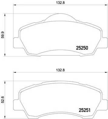 Brembo P61 113 Гальмівні колодки