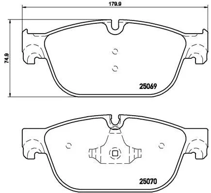 Brembo P61 115 Гальмівні колодки