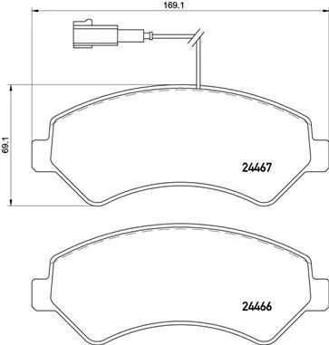 Brembo P61 118 Тормозные колодки