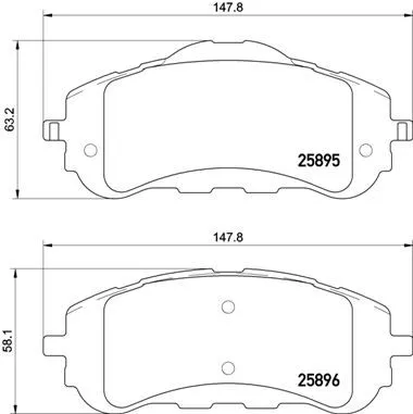 Brembo P61 120 Гальмівні колодки