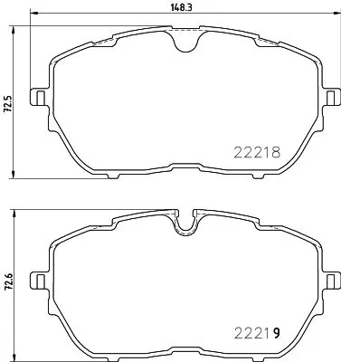 Brembo P 61 128 Гальмівні колодки