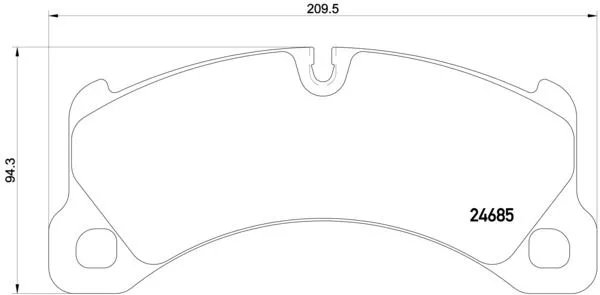 Brembo P65 026 Гальмівні колодки