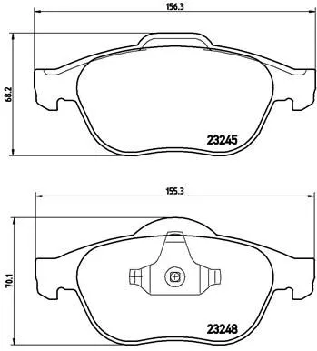 Brembo P68 032 Гальмівні колодки