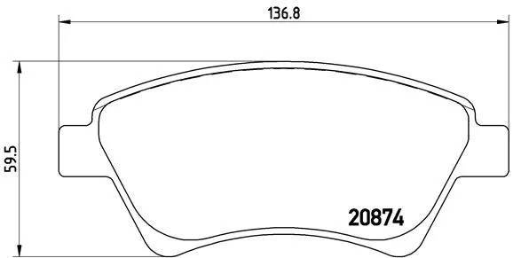 Brembo P68 034 Гальмівні колодки