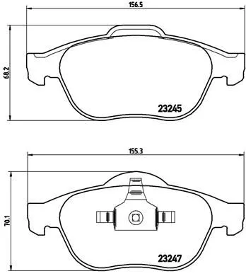 Brembo P68 040 Гальмівні колодки