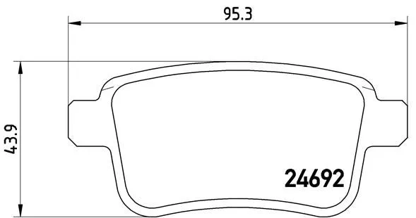 Brembo P68 043 Гальмівні колодки