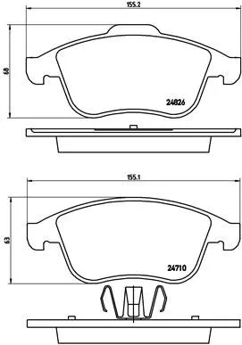 Brembo P68 047 Тормозные колодки