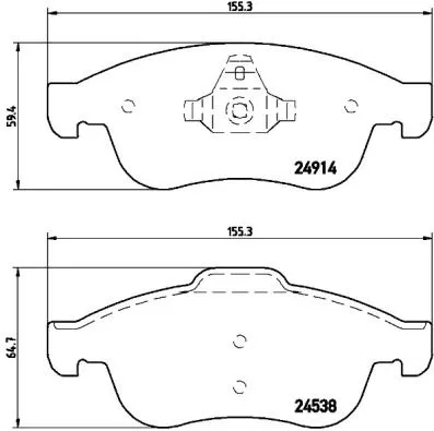 Brembo P68 050 Гальмівні колодки