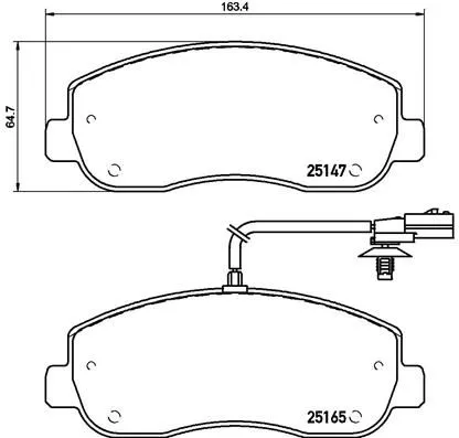 Brembo P68 062 Гальмівні колодки