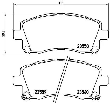 Brembo P78010 Гальмівні колодки