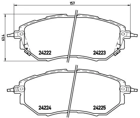 Brembo P78 017 Тормозные колодки