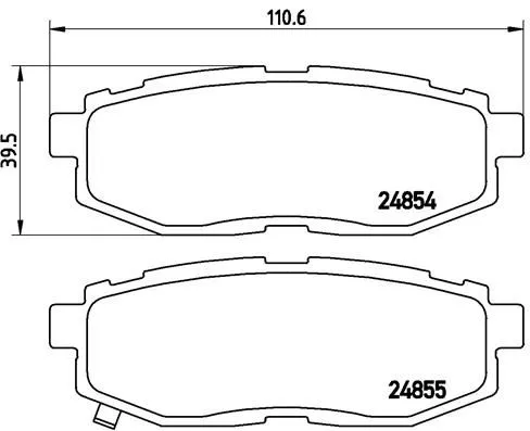 Brembo P78018 Тормозные колодки