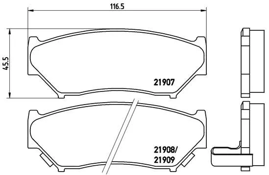 BREMBO P79 008 Тормозные колодки