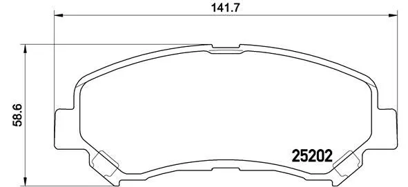 Brembo P79 028 Гальмівні колодки