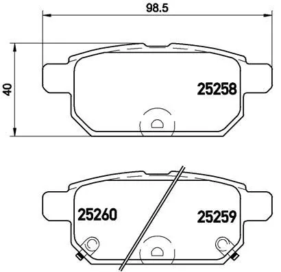 Brembo P79 029 Тормозные колодки