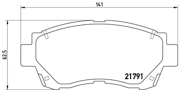 Brembo P83 027 Гальмівні колодки