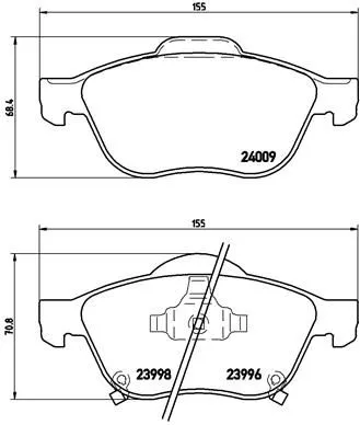 Brembo P83043 Тормозные колодки