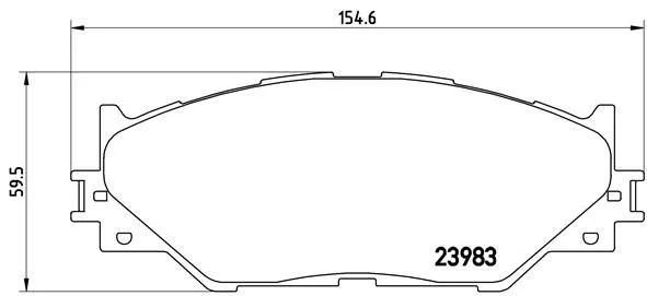 Brembo P83074 Гальмівні колодки