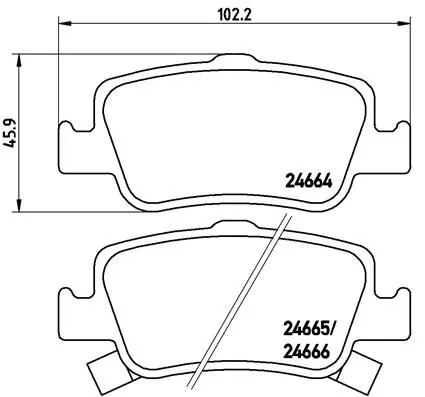 Brembo P83 080 Гальмівні колодки