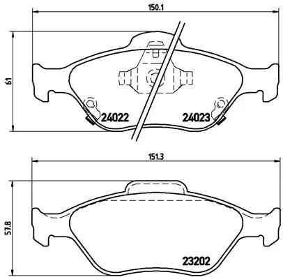 Brembo P83 085 Тормозные колодки