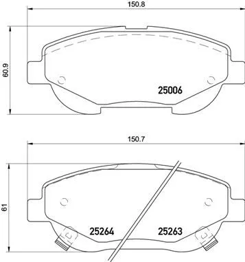 Brembo P83 148 Тормозные колодки