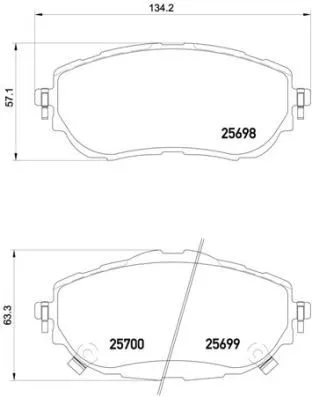 Brembo P83 150 Тормозные колодки