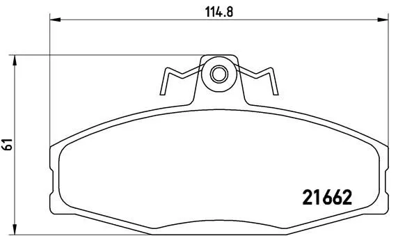 Brembo P85 022 Тормозные колодки