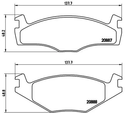 Brembo P85 024 Тормозные колодки