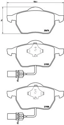 Brembo P85 037 Гальмівні колодки