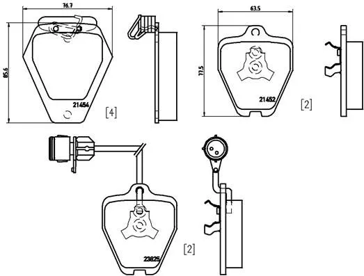 Brembo P85 038 Гальмівні колодки