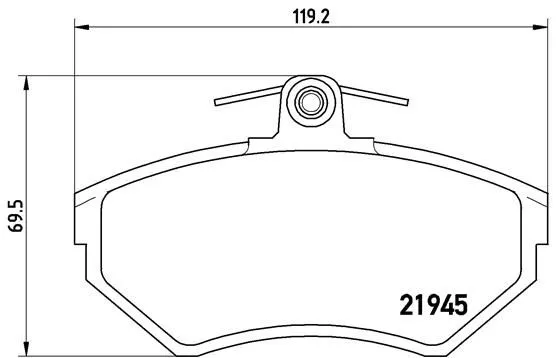 Brembo P85 042 Гальмівні колодки