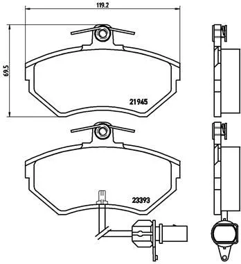 Brembo P85 044 Тормозные колодки