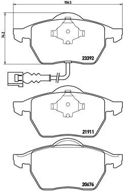 Brembo P85 045 Тормозные колодки