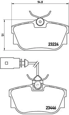 Brembo P85 046 Гальмівні колодки