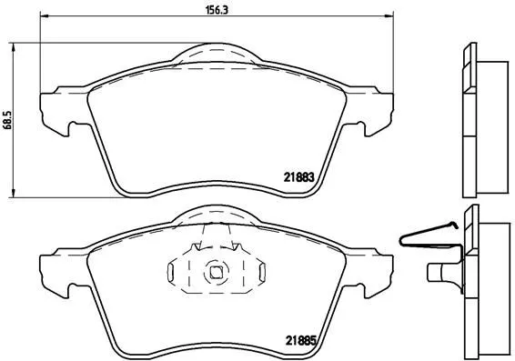 Brembo P85 047 Тормозные колодки