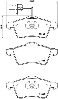 Brembo P85 049 Гальмівні колодки