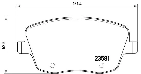 Brembo P85 057 Тормозные колодки