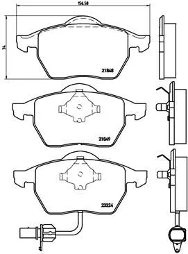 Brembo P85 060 Тормозные колодки