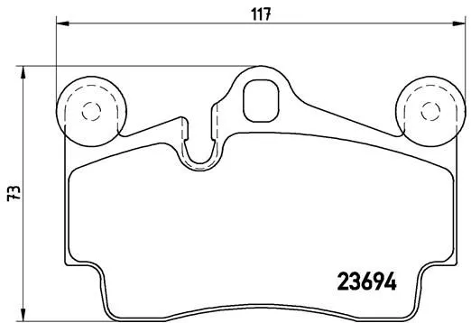 Brembo P85 070 Тормозные колодки