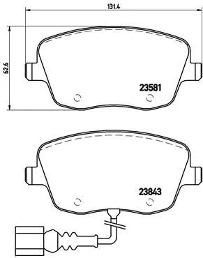 Brembo P85 077 Гальмівні колодки