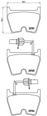 Brembo P85 078 Тормозные колодки