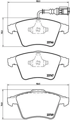 Brembo P85 081 Гальмівні колодки