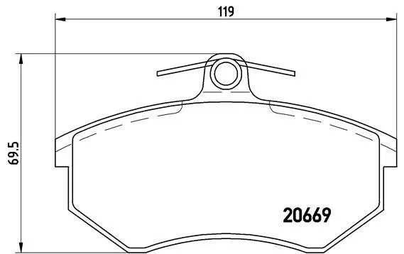 P85 092 Brembo Гальмівні колодки