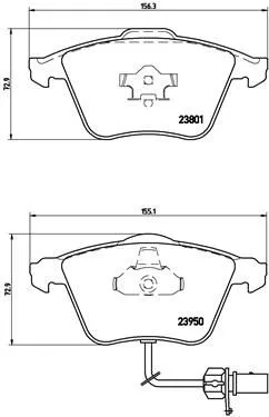 Brembo P85 097 Тормозные колодки