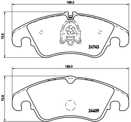 Brembo P85098X Гальмівні колодки