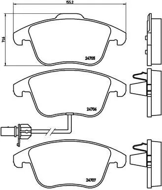 Brembo P85 113 Тормозные колодки