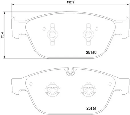 Brembo P85 128 Гальмівні колодки