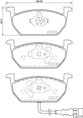 Brembo P85137 Гальмівні колодки