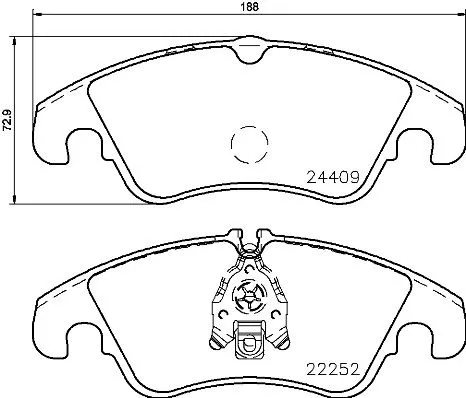 Brembo P85 145 Гальмівні колодки